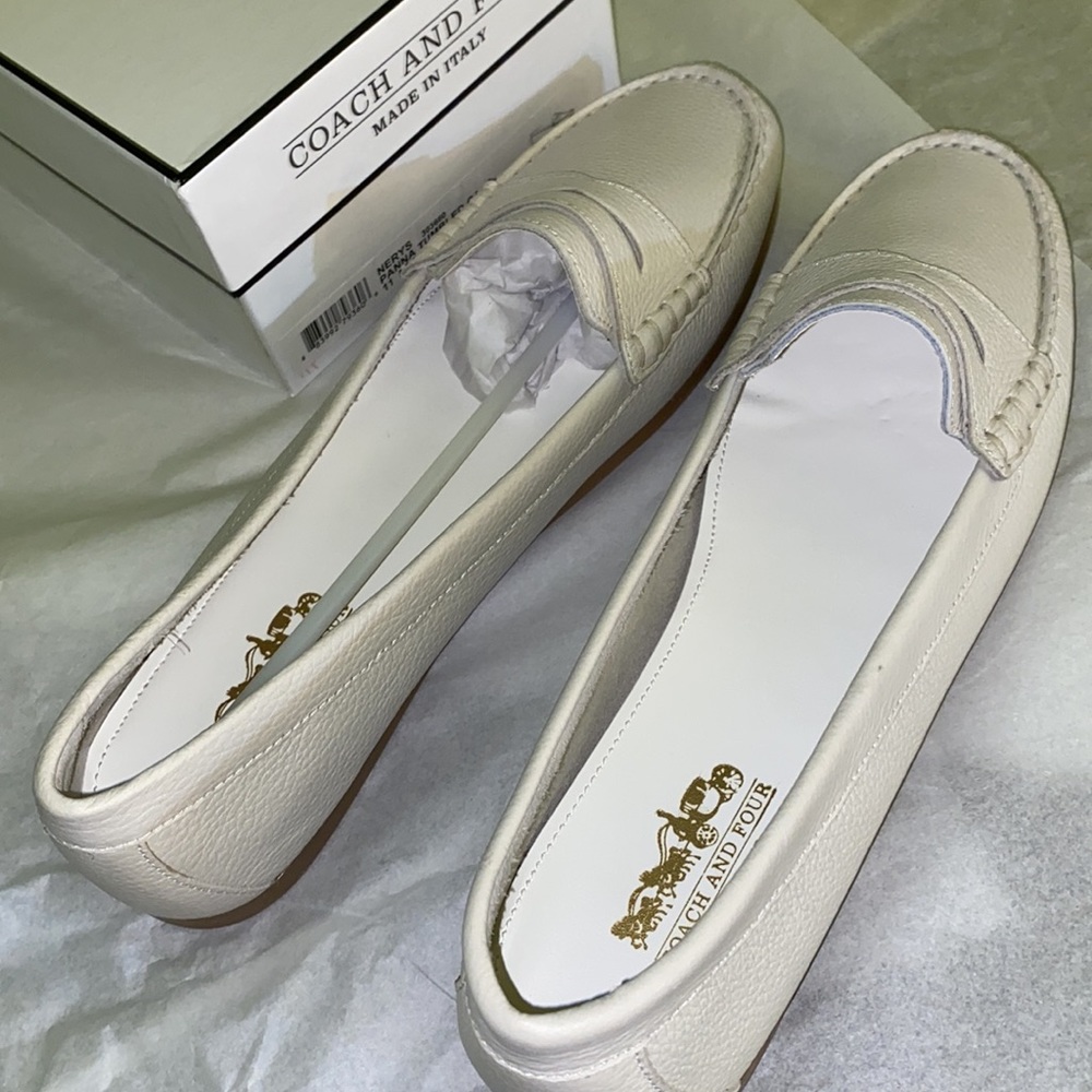 COACH AND FOUR NERYS PANNA TUMBLED CALF LOAFERS, Final Markdown - Picture 8 of 9